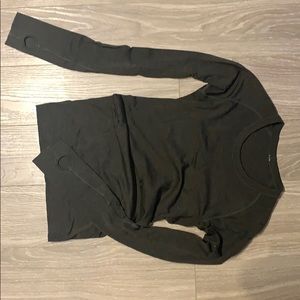 LULULEMON army green long sleeve